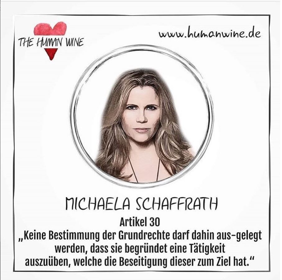 Michaela Schaffrath Charity The Human Wine